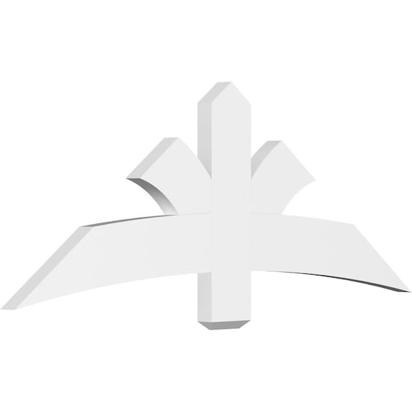 Ekena Millwork Davenport Architectural Grade PVC Gable Bracket, 60"W x 22 1/2"H x 2"D x 6"F, 9/12 Pitch GBP060X23X0206DAV00 - main